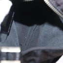 FENDI Zucca Canvas Shoulder Bag Black Silver Auth 154744-11