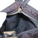 FENDI Zucca Canvas Shoulder Bag Black Silver Auth 154744-20