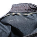 FENDI Zucca Canvas Shoulder Bag Black Silver Auth 154744-12