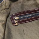 FENDI Zucca Canvas Vanity Hand Bag Black Brown gold Auth 154745-18