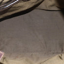 FENDI Zucca Canvas Vanity Hand Bag Black Brown gold Auth 154745-19