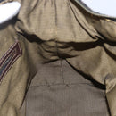 FENDI Zucca Canvas Vanity Hand Bag Black Brown gold Auth 154745-20