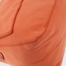 FENDI Mamma Baguette Shoulder Bag Nylon Orange Silver Auth 154746-10