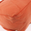 FENDI Mamma Baguette Shoulder Bag Nylon Orange Silver Auth 154746-12