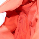 FENDI Mamma Baguette Shoulder Bag Nylon Orange Silver Auth 154746-19