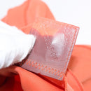 FENDI Mamma Baguette Shoulder Bag Nylon Orange Silver Auth 154746-24