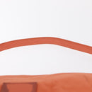 FENDI Mamma Baguette Shoulder Bag Nylon Orange Silver Auth 154746-8