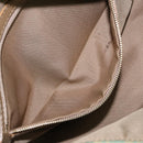 FENDI Zucchino Canvas Mamma Baguette Bag PVC Gold Light Green Auth 154750-24