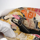 FENDI Zucchino Canvas Tote Bag Multicolor Gold Auth 154751V-15