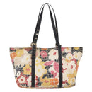 FENDI Zucchino Canvas Tote Bag Multicolor Gold Auth 154751V-3