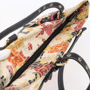 FENDI Zucchino Canvas Tote Bag Multicolor Gold Auth 154751V-6