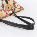 FENDI Zucchino Canvas Tote Bag Multicolor Gold Auth 154751V-7