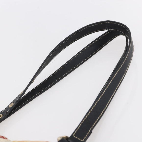 FENDI Zucchino Canvas Tote Bag Multicolor Gold Auth 154751V