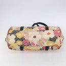 FENDI Zucchino Canvas Tote Bag Multicolor Gold Auth 154751V-9