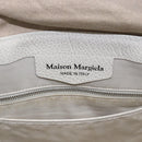 Maison Margiela 5AC Hand Bag Leather 2way White Silver Auth 154753-11