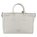 Maison Margiela 5AC Hand Bag Leather 2way White Silver Auth 154753-13