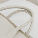 Maison Margiela 5AC Hand Bag Leather 2way White Silver Auth 154753-14