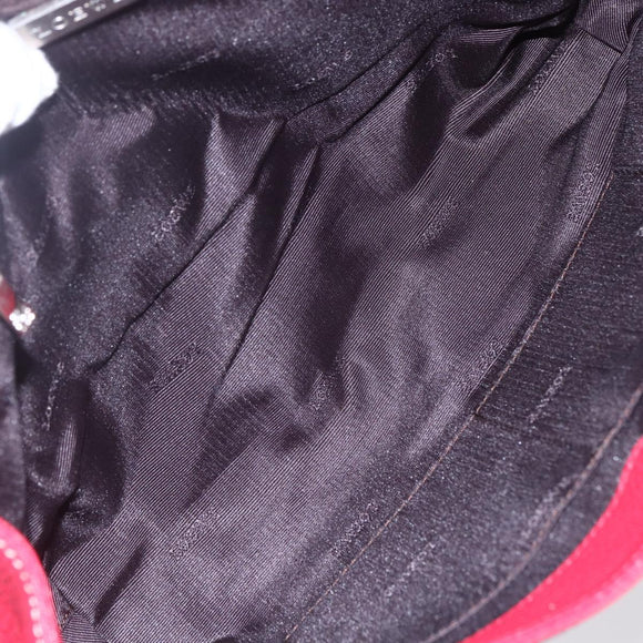 LOEWE Sender Shoulder Bag Leather Red Gold Auth 154754