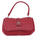 LOEWE Sender Shoulder Bag Leather Red Gold Auth 154754-13