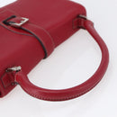 LOEWE Sender Shoulder Bag Leather Red Gold Auth 154754-6
