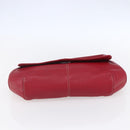 LOEWE Sender Shoulder Bag Leather Red Gold Auth 154754-5