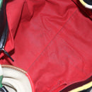 BOTTEGA VENETA Hand Bag Canvas Leather Multicolor Silver Auth 154756-11