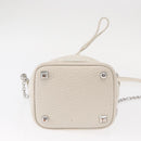 Maison Margiela 5AC Chain Shoulder Bucket Bag Leather 2way White Auth 154759-5