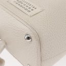 Maison Margiela 5AC Chain Shoulder Bucket Bag Leather 2way White Auth 154759-15