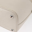 Maison Margiela 5AC Chain Shoulder Bucket Bag Leather 2way White Auth 154759-17