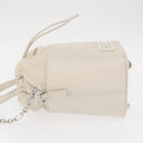 Maison Margiela 5AC Chain Shoulder Bucket Bag Leather 2way White Auth 154759-4