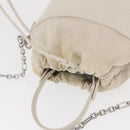 Maison Margiela 5AC Chain Shoulder Bucket Bag Leather 2way White Auth 154759-6