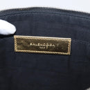 BALENCIAGA Clutch Bag Leather Gold 482874 Auth 154760-10