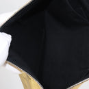 BALENCIAGA Clutch Bag Leather Gold 482874 Auth 154760-19