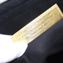 BALENCIAGA Clutch Bag Leather Gold 482874 Auth 154760-12
