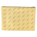 BALENCIAGA Clutch Bag Leather Gold 482874 Auth 154760-2