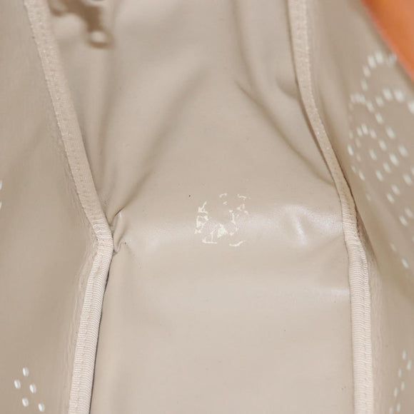 CHANEL Triple Coco Chain Tote Bag Patent leather Pink Silver CC Auth 154762