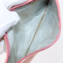 CHANEL Triple Coco Chain Tote Bag Patent leather Pink Silver CC Auth 154762-21