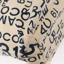 CHANEL Bysy line Tote Bag Canvas Plastic Navy Clear CC Auth 154763-12