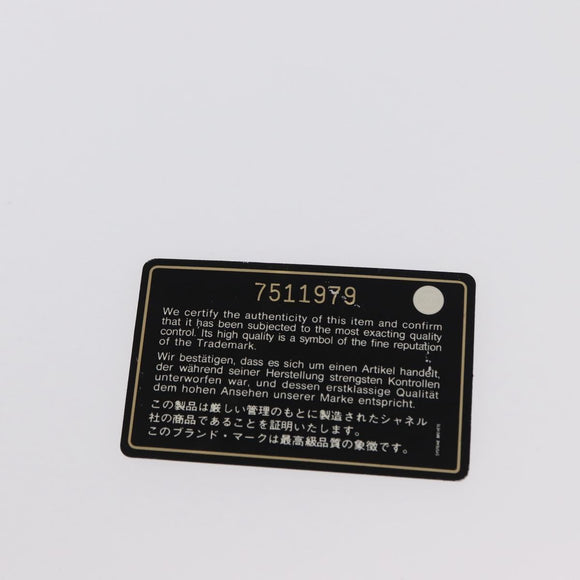 CHANEL Bysy line Tote Bag Canvas Plastic Navy Clear CC Auth 154763