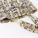 CHANEL Bysy line Tote Bag Canvas Plastic Navy Clear CC Auth 154763-6