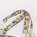 CHANEL Bysy line Tote Bag Canvas Plastic Navy Clear CC Auth 154763-8