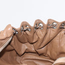 CHANEL COCO Mark Chain Shoulder Bag Lamb Skin Beige Silver CC Auth 154764-19