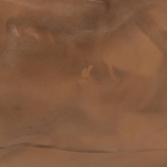 CHANEL COCO Mark Chain Shoulder Bag Lamb Skin Beige Silver CC Auth 154764