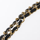 CHANEL Matelasse Chain Shoulder Bag Patent leather Black Gold CC Auth 154765-10