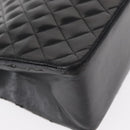 CHANEL Matelasse Chain Shoulder Bag Patent leather Black Gold CC Auth 154765-12