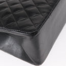 CHANEL Matelasse Chain Shoulder Bag Patent leather Black Gold CC Auth 154765-14