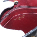 CHANEL Matelasse Chain Shoulder Bag Patent leather Black Gold CC Auth 154765-18