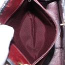 CHANEL Matelasse Chain Shoulder Bag Patent leather Black Gold CC Auth 154765-23