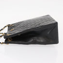 CHANEL Matelasse Chain Shoulder Bag Patent leather Black Gold CC Auth 154765-5