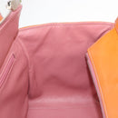 CHANEL Matelasse COCO Mark Chain Bag Patent Leather Orange Silver CC Auth 154766-20